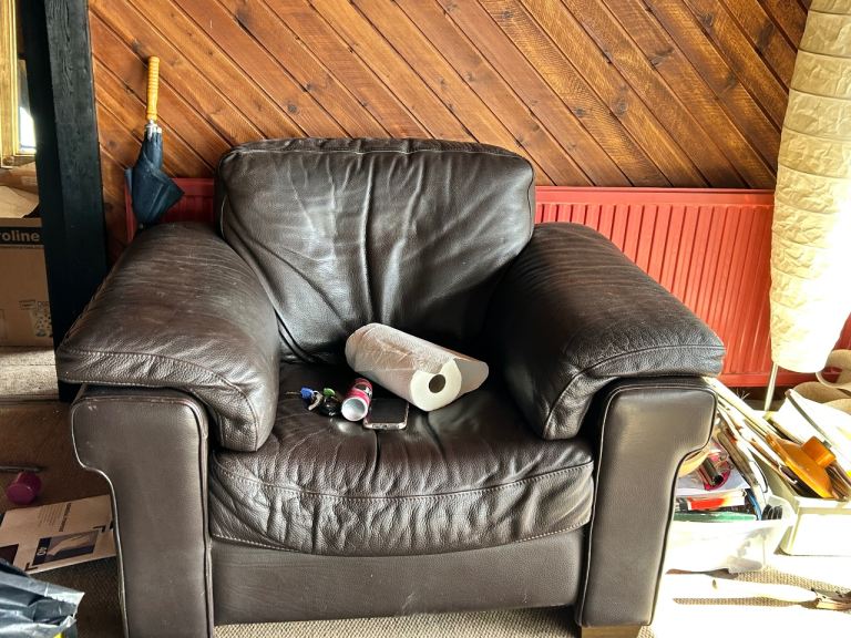 Free Natuzzi leather sofa and chairs