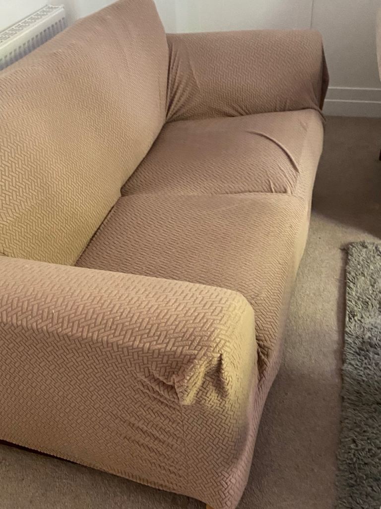 Two-Seater Sofa with Removable Cover – Good Condition