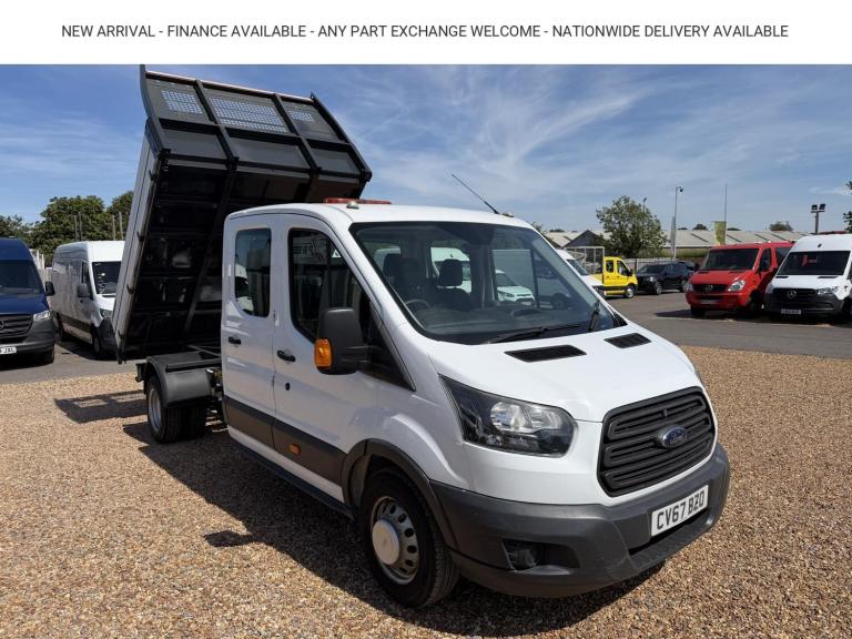 2017 Ford Transit 2.0 350 EcoBlue 1-Way Double Tipper Double Cab 4dr Diesel Manual RWD L3 Eur Tip...
