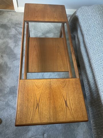 Vintage G Plan Fresco Teak & Glass Rectangular Coffee Table Mid