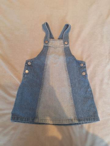 Denim Pinafore Dress Matalan Size 18-23 Months | in Stenhousemuir, Falkirk  | Gumtree