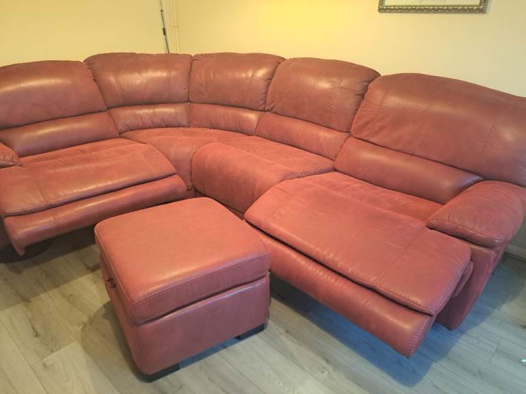 Sofa Corner with 2 Recliners "The Guvnor" with Footstool "ono"