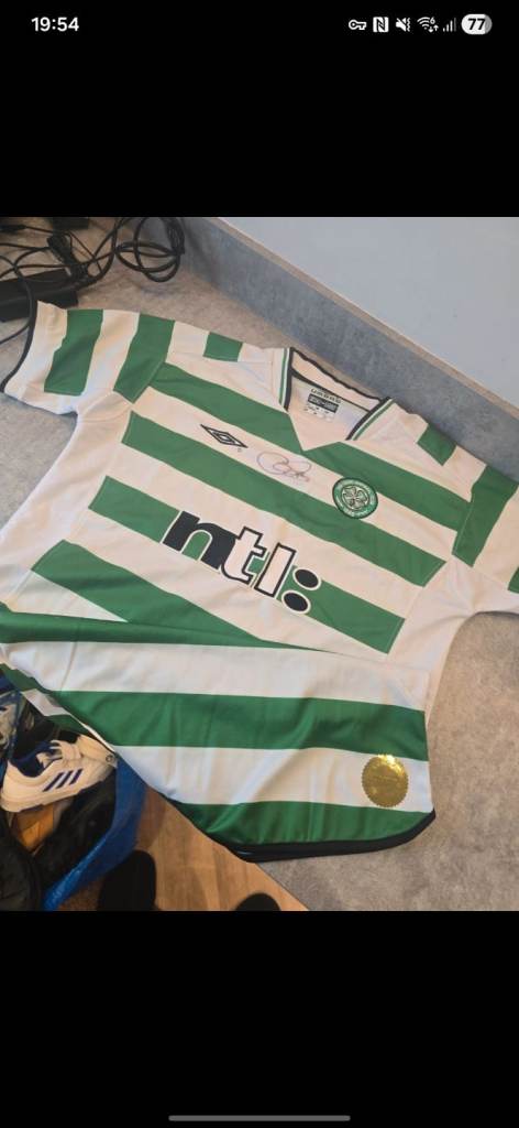 Autographed celtic top