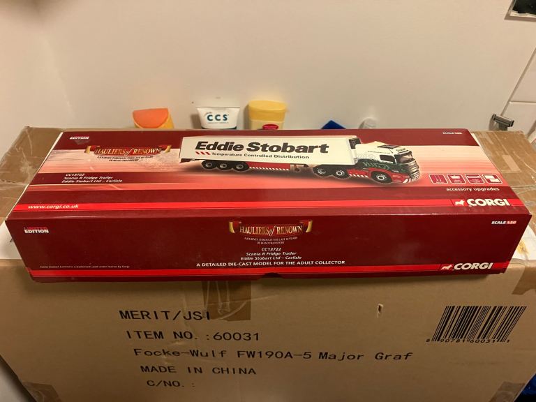 Corgi CC13722 Scania R Fridge Trailer - Eddie Stobart Ltd - Carlisle