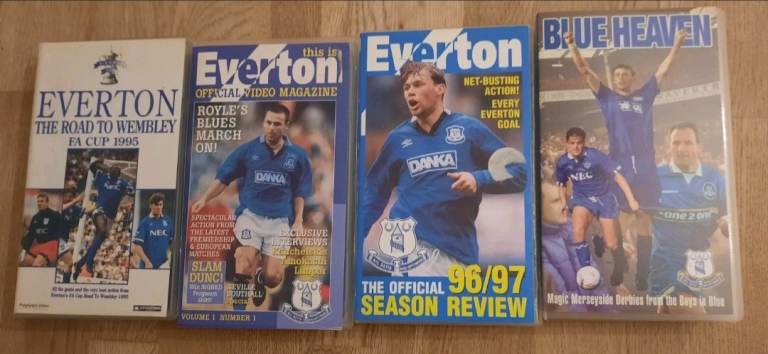 Bundle of Everton VHS Video Cassette Tapes Job Lot Various Titles Nostalgic Rare 