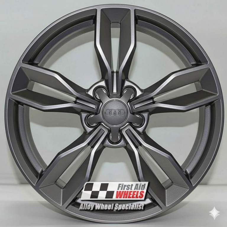R654GS Swap AUDI TT 8S 4X 19'' GENUINE 5 ARM FACET SATIN GREY ALLOY WHEELS