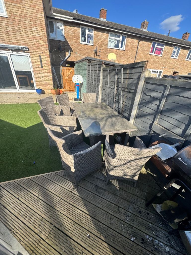 Garden table and chairs
