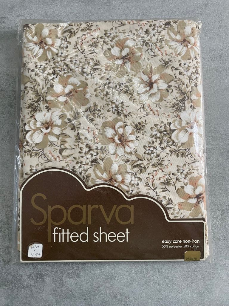 Sparva Vintage Floral Single Fitted Sheet – New in Packaging