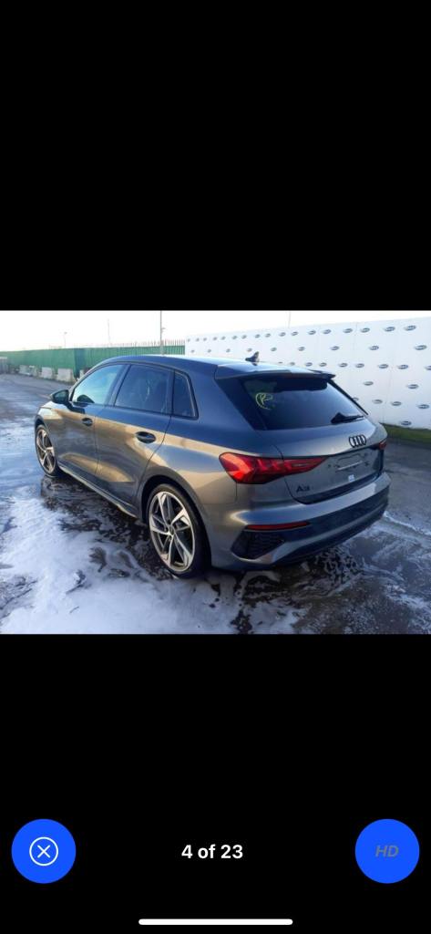 2023 Audi A3 35 TFSI Black Edition 5dr S Tronic CAT S - 73 REG HATCHBACK Petrol Automatic