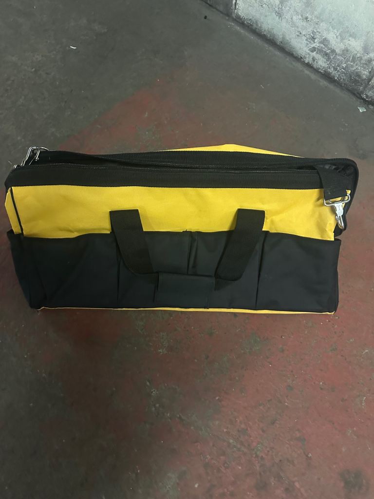 Yellow and Black Fabric Tool Bag – Good Condition