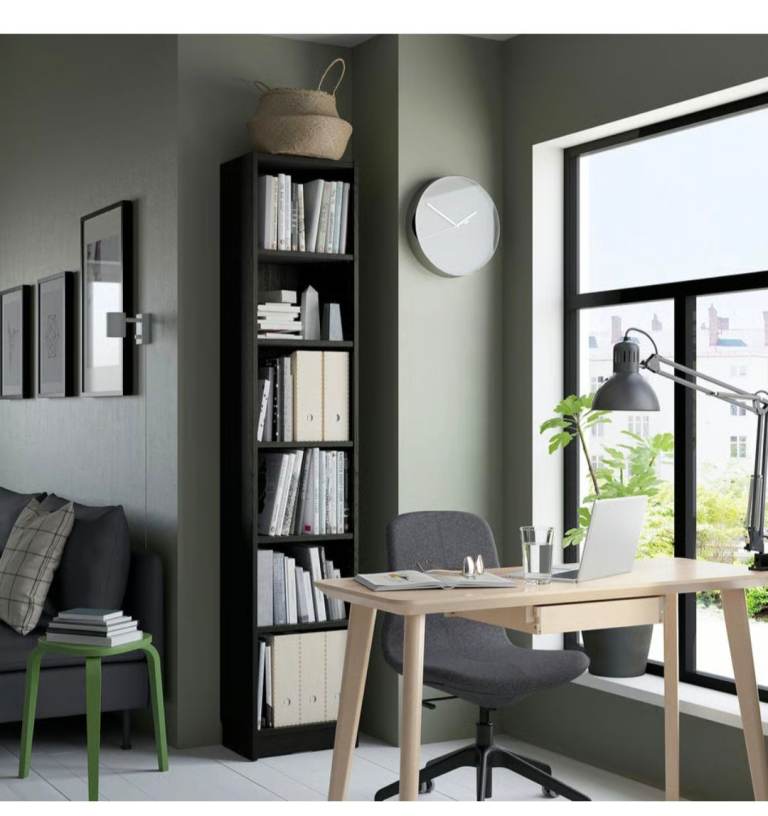 Ikea bookcase in black