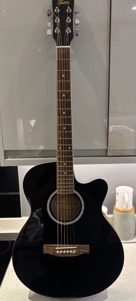 Black Storm acoustic electric guitar