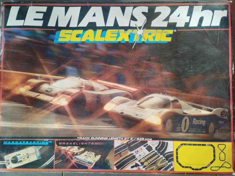 Scalectric Le Mans 24hr with cars, tracks,  etc - (for parts or not working)
