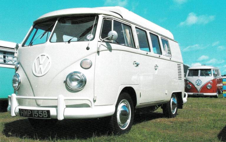 31. A framed magazine original featuring VW/Volkswagen Camper 1964 Fish Eyes.