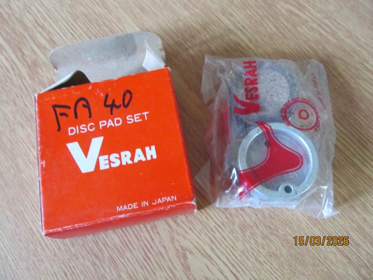 NOS Motorcycle disc brake pads for vintage Honda models