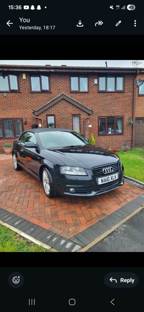 Audi, A3, Convertible, 2010, Manual, 1598 (cc), 2 doors