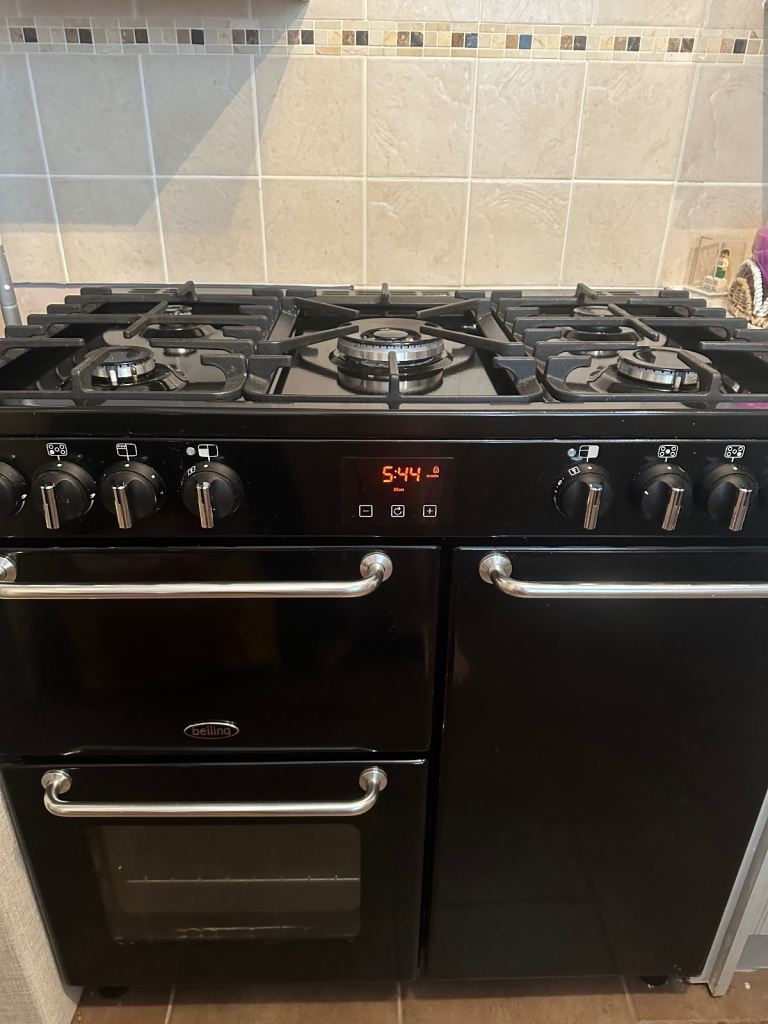 Belling Black Freestanding Range Cooker – Good Condition