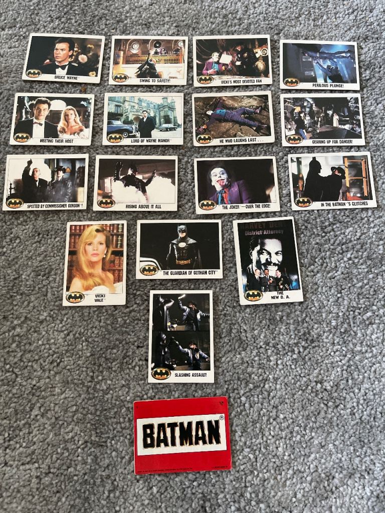 Vintage Batman Trading Cards - Good Condition