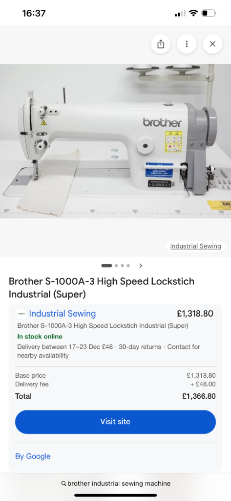Brother industrial sewing machine 
