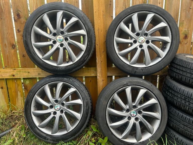 Alfa Romeo Giulietta 17” Turbine Alloy Wheels & Tyres 225/45R17 5x110