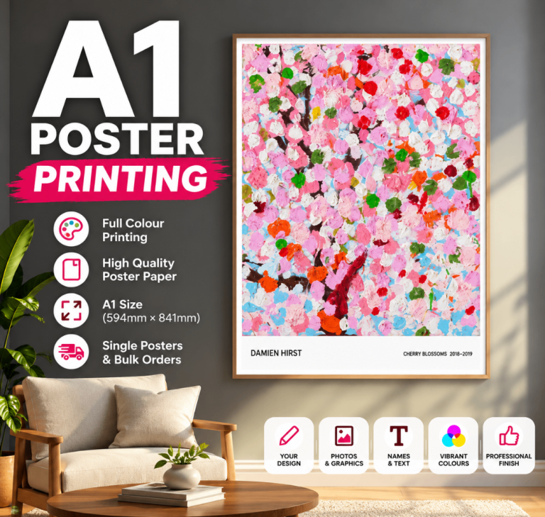 A1 Poster Printing – Full Colour | High Quality | Custom Posters