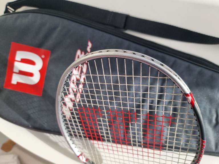 Wilson Hyper Carbon 9.0 85g Badminton Racket with Full Length Padded Cover 