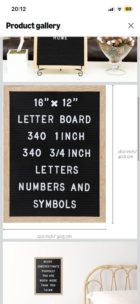 16" x 12" Felt Letter Board with Letters, Numbers & Symbols