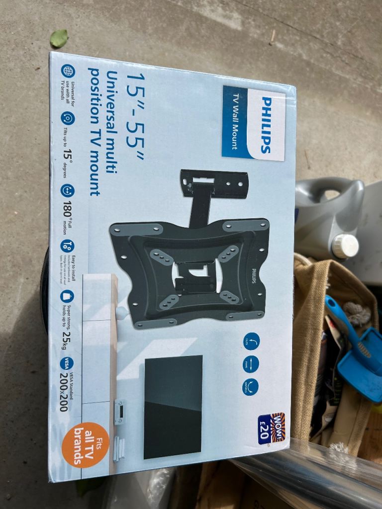 Philips Universal Multi Position TV Wall Mount 15-55 inch – New in Box