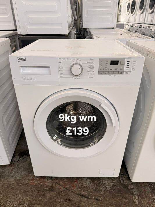 Beko 9kg washing machine 🌟 Free Delivery 🌟 120 Days Warranty 🌟 