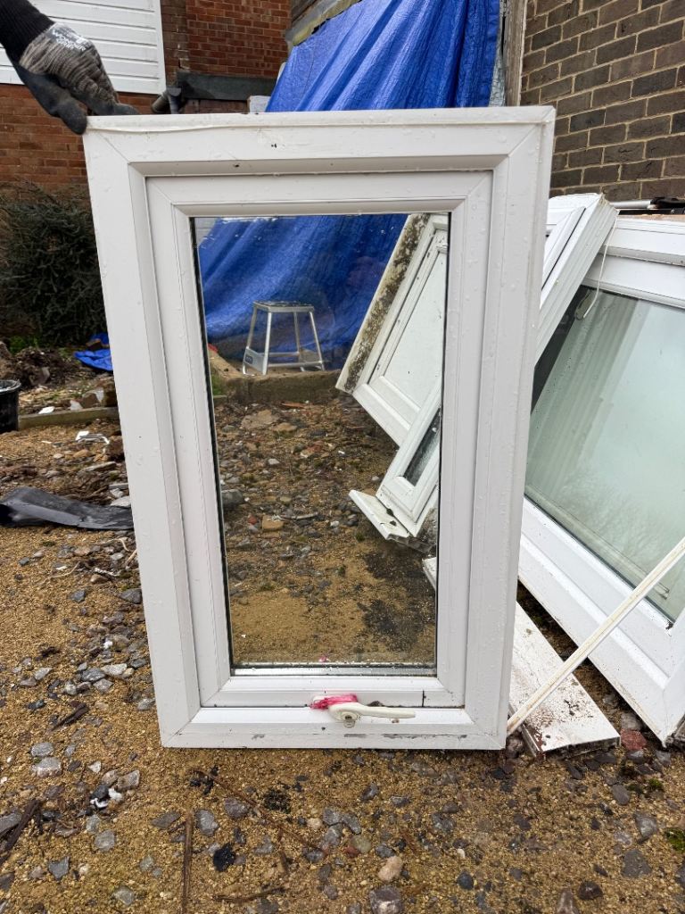 White UPVC Double Glazed Window Units