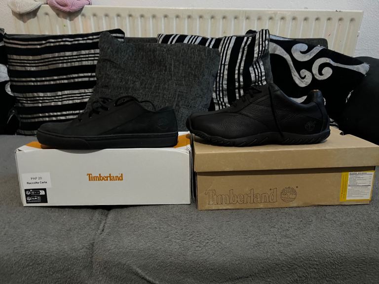 image for Mens Timberland black shoes size 9 and 10 Collection only Rochdale 