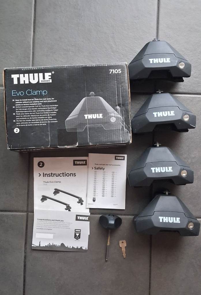 Thule Evo Clamps 7105 1x key 1x Allen key
