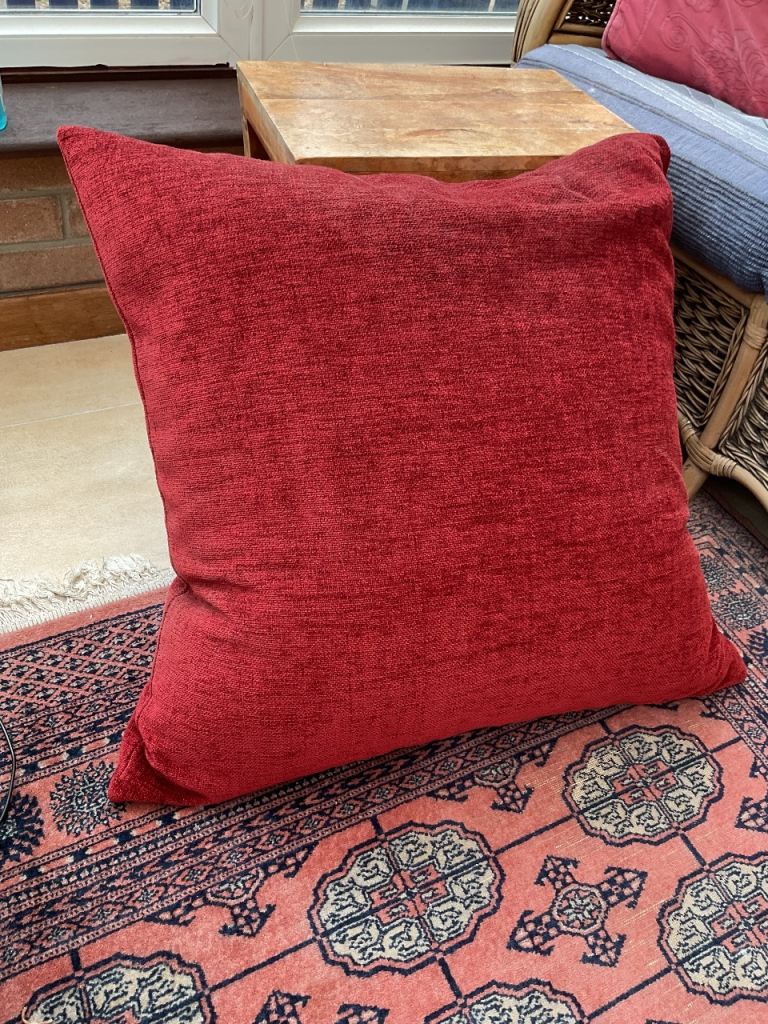 Big red cushions