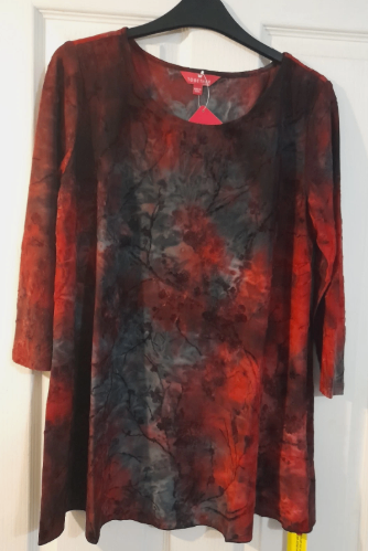  Red Rock Velvet Scoop Neck Top 