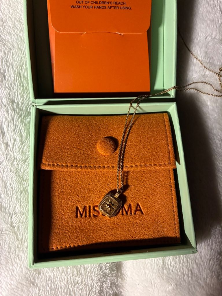 Missoma Gold Plated Necklace with Charm – As Good As New