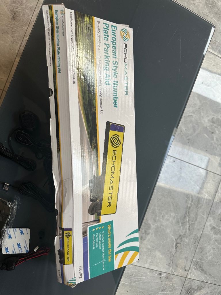 Echomaster SS-NP2 Number Plate 3 Eye Rear Parking Reversing Sensor