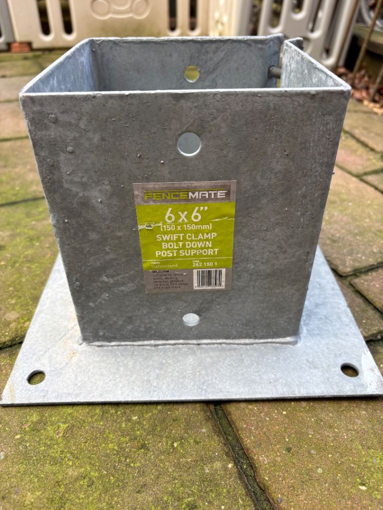 Fence post support FenceMate 6×6″ Swift Clamp Bolt-Down Post Support 