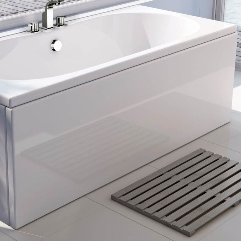 IMEX Cast 1800mm Reinforced Universal Acrylic Bath Panel - White Gloss