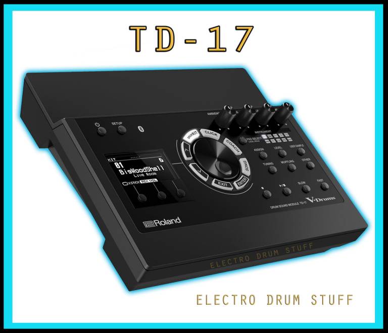 🤖🥁 Roland VDRUMS TD-17 Ver 2.1 module drum brain set 25 CUSTOM KITS E*D*S 🤖🥁
