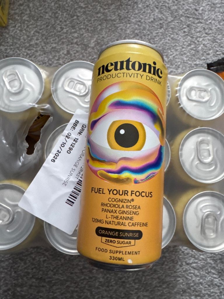 Neutonic Productivity Drink - Orange Sunrise Cans