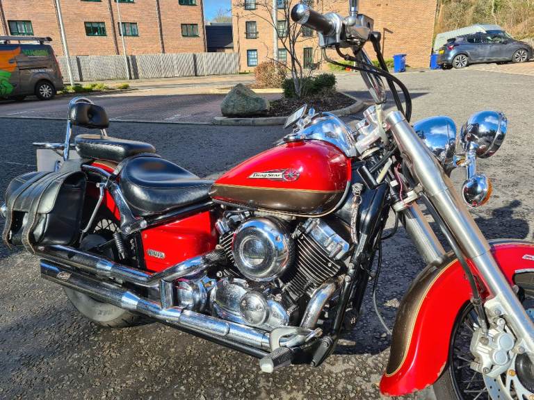 YAMAHA DRAGSTAR 650 + Spare Double Exaust Pipes Great Condition Low Mileage