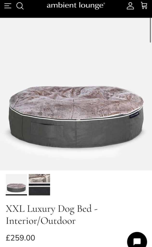 Ambient lounge dog bed XXL