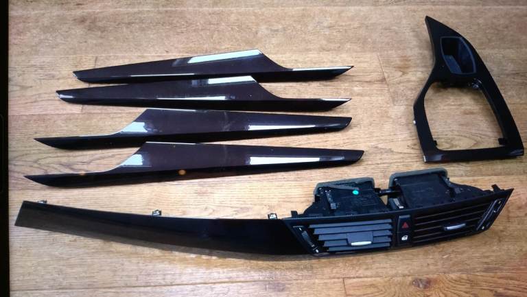 BMW X1 2014 interior trim "Dark Copper" complete in good condition but 1 damaged (see pics)