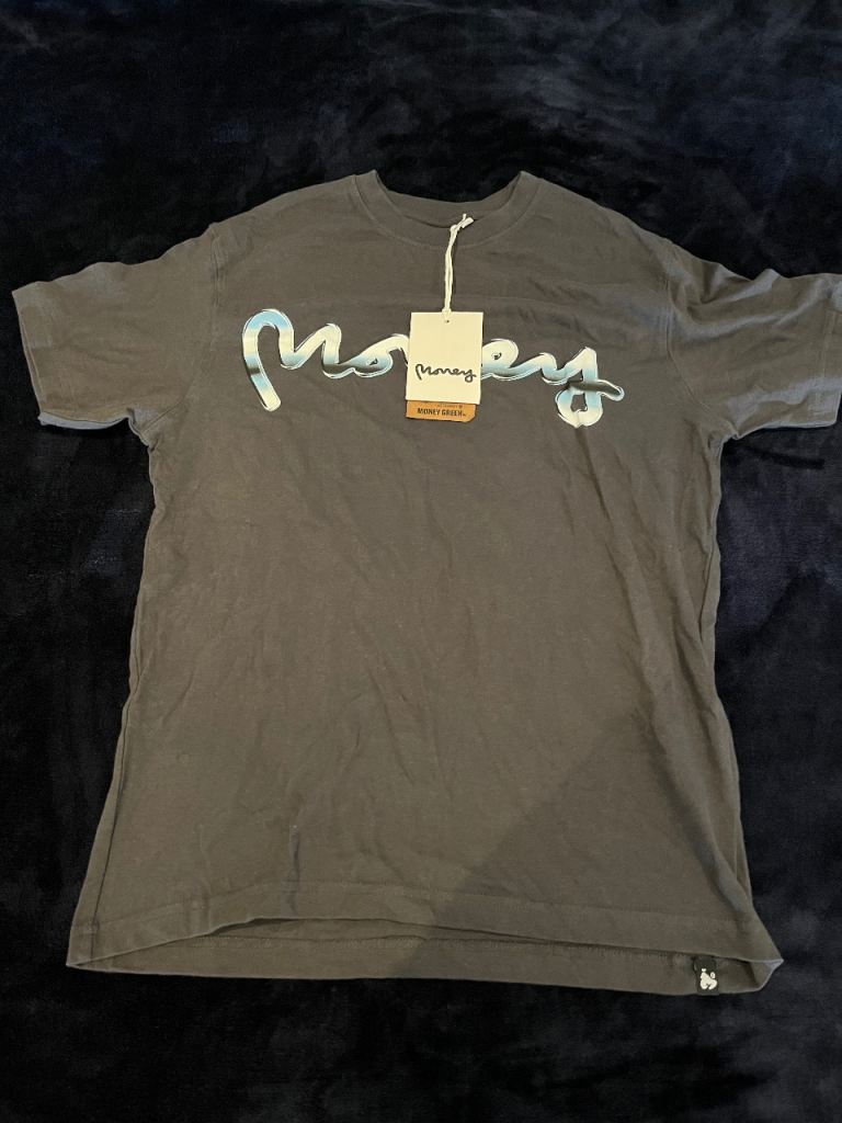 Money Clothing Grey T-shirt – Brand New with Tags