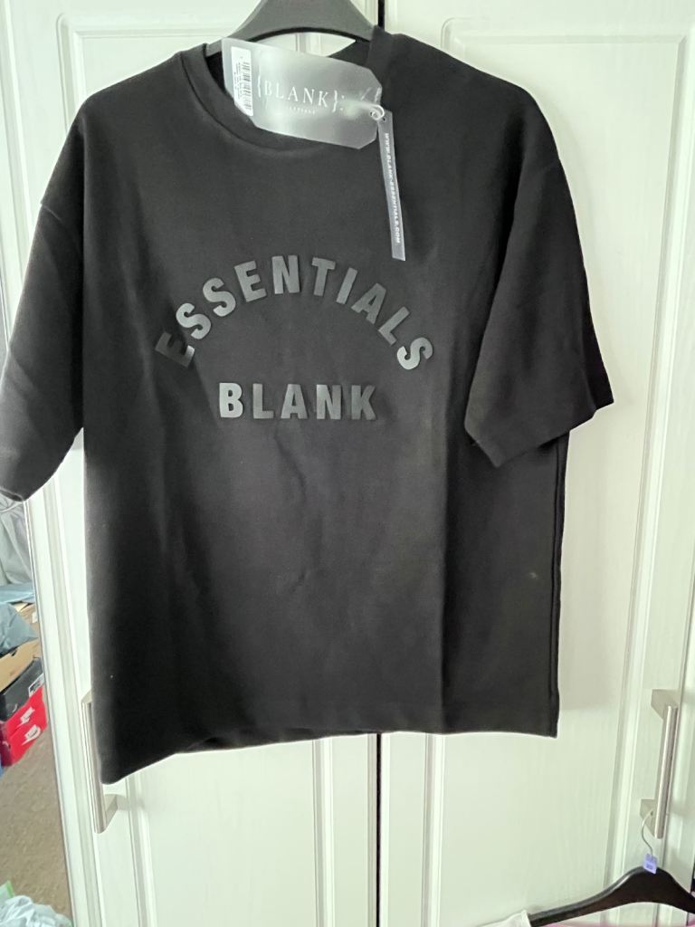 BLANK Essentials Black T-Shirt – Brand New with Tags