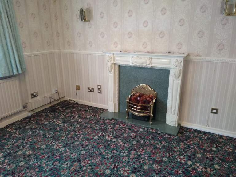 Traditional Stone Fireplace Surround with Hearth