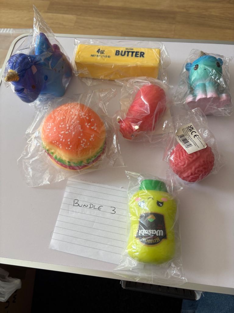 Bundle 3 of assorted squishy toys