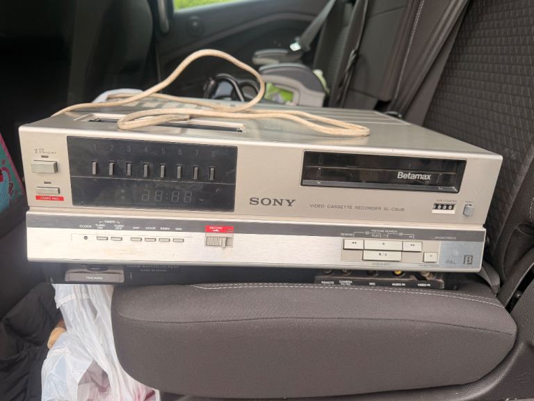 Betamax player. 