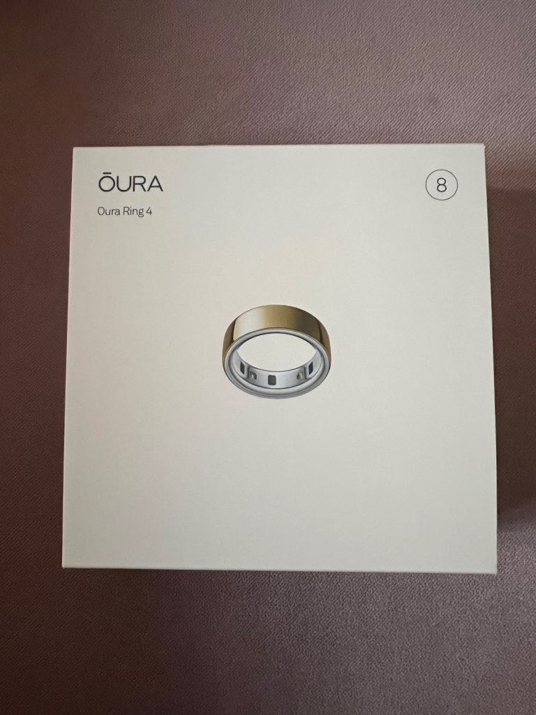 Brand new, Oura Ring 4 (Size 8, gold)
