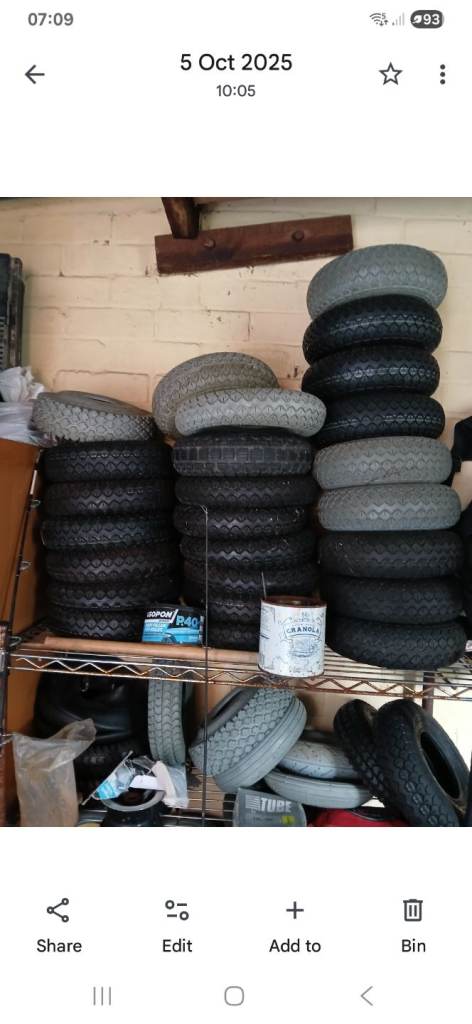 Mobility scooter tyres 